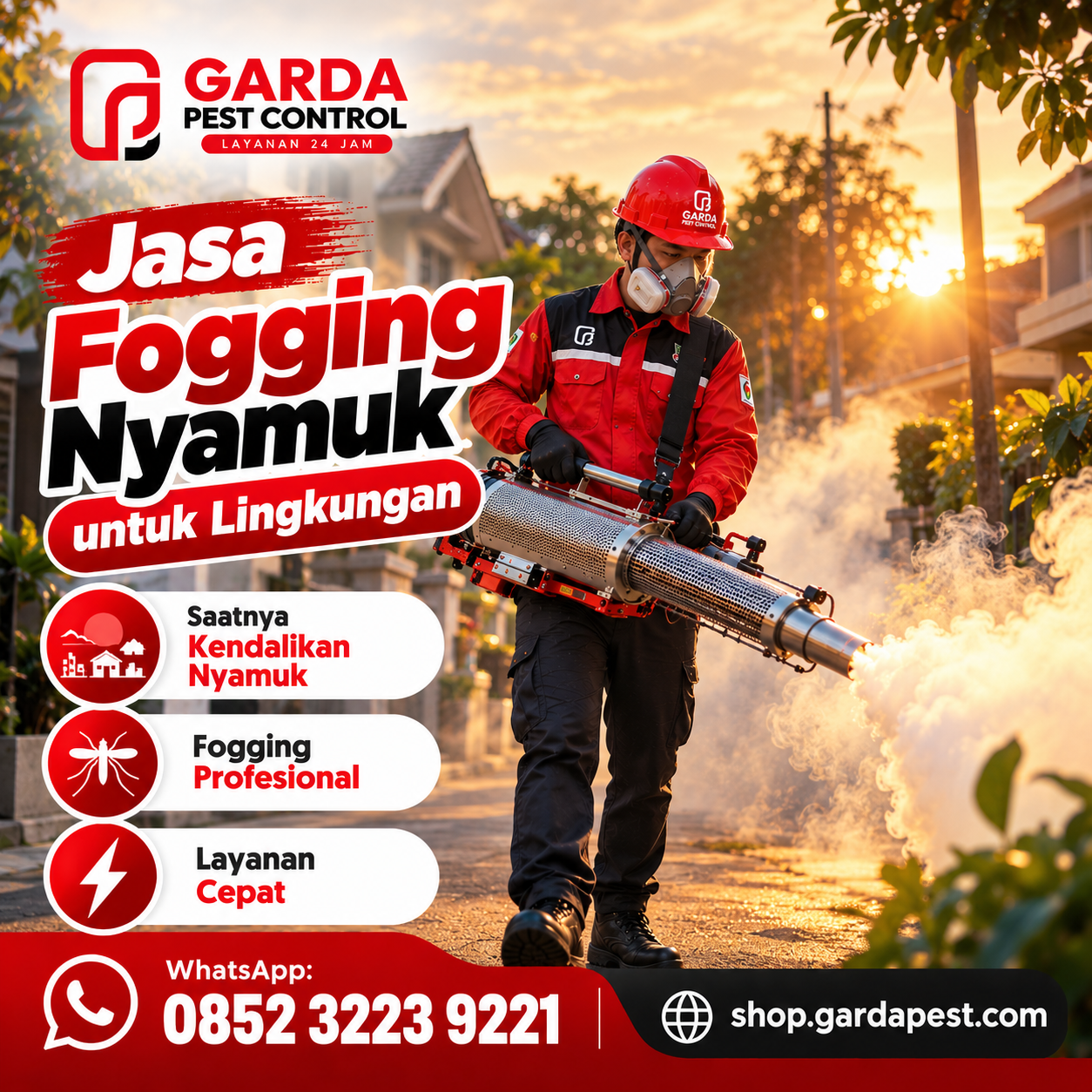 Layanan Jasa Fogging Nyamuk Rumah di Laweyan Solo