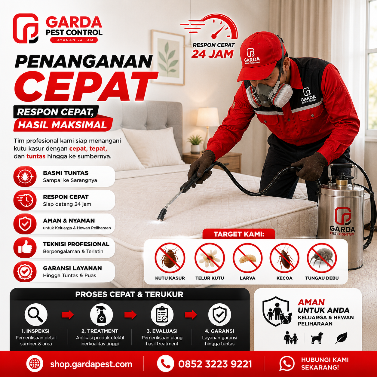 Jasa Pembasmi Kutu Kasur Jakarta Pusat: Dapatkan Tidur Nyenyak Kembali dengan Agata Pest Control