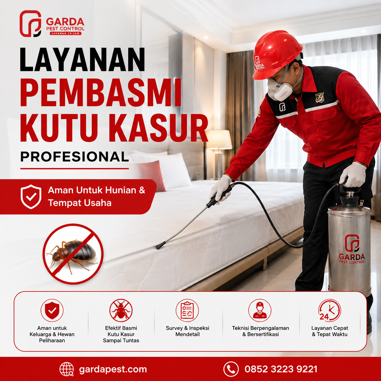 Jasa Pembasmi Kutu Kasur untuk Hotel dan Kost Jakarta Pusat: Solusi Tuntas Bergaransi