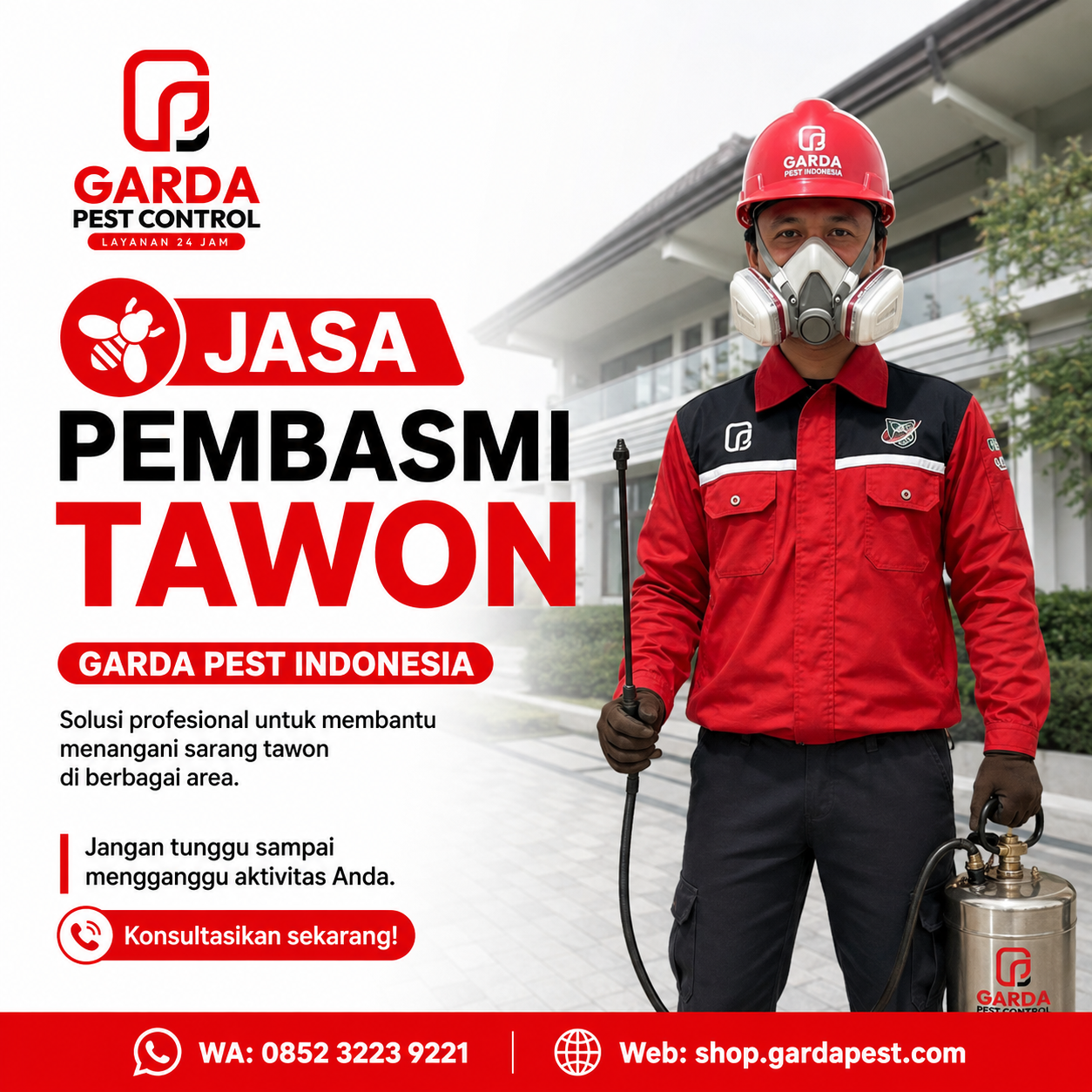 Ciri Ciri Sarang Tawon Vespa yang Berbahaya Jakarta Pusat dan Cara Mengatasinya