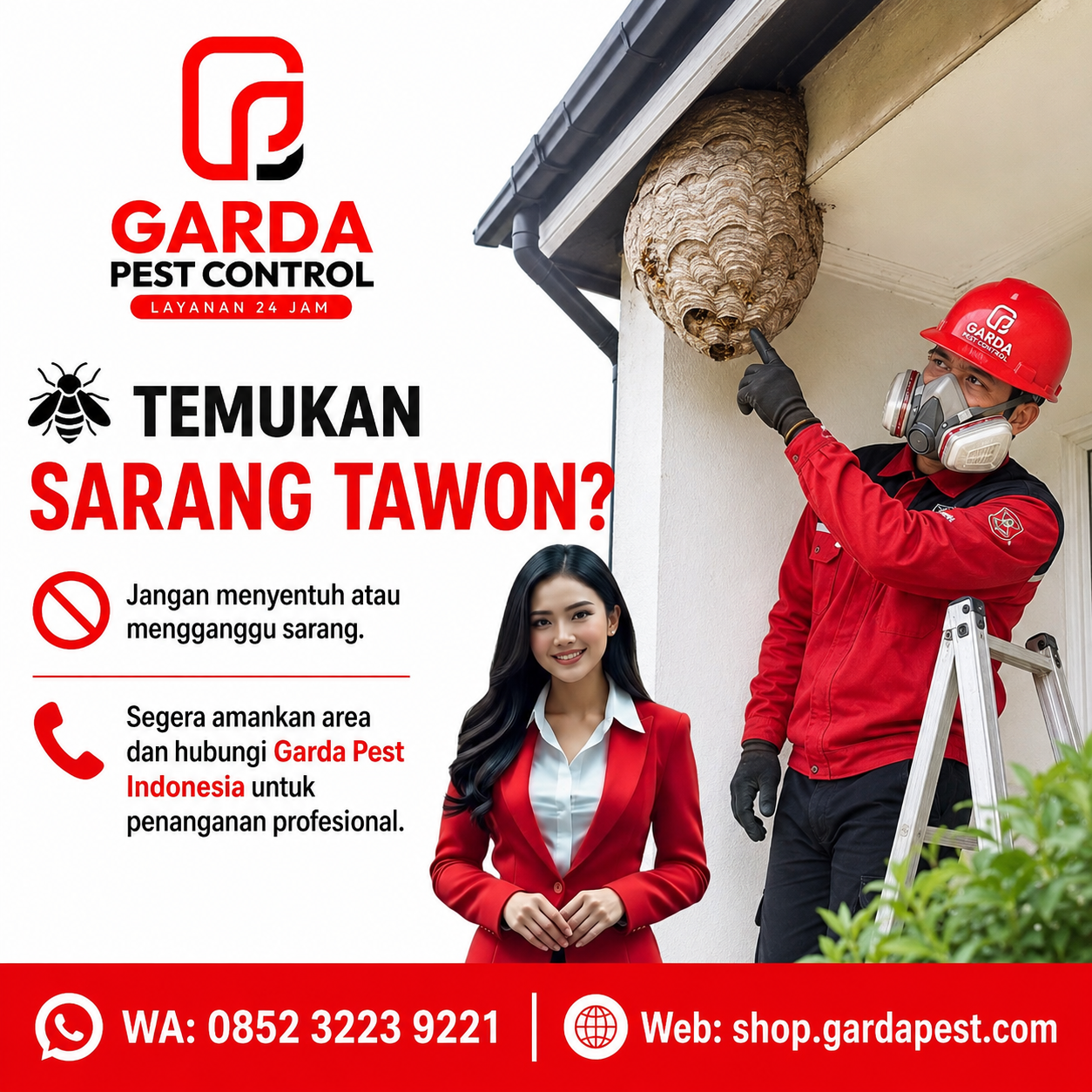 Jasa Basmi Sarang Tawon Jakarta Pusat 24 Jam Cepat dan Aman
