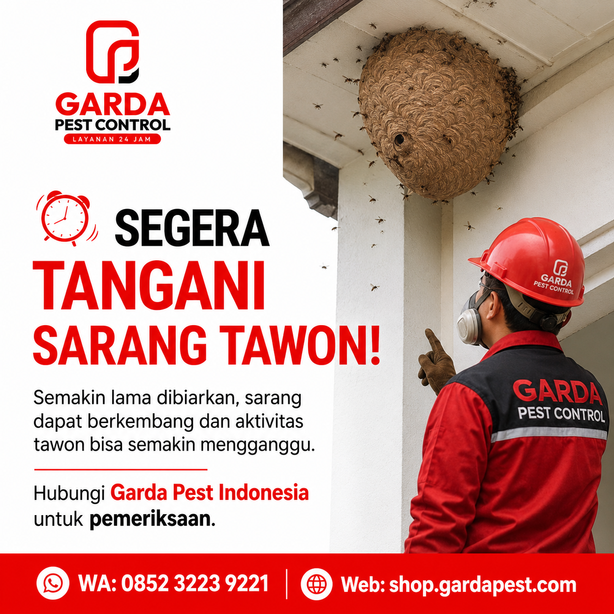 Solusi Jasa Penanganan Sarang Tawon Gedung Kantor Jakarta Pusat Bersama Agata Pest Control