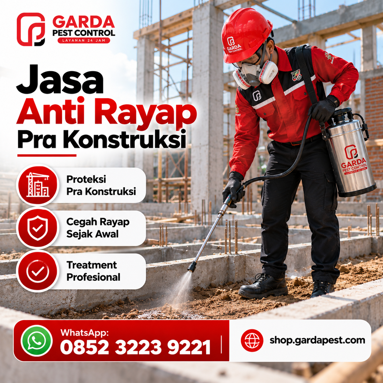 Jasa Anti Rayap Jakarta Pusat untuk Bangunan Baru dan Lama