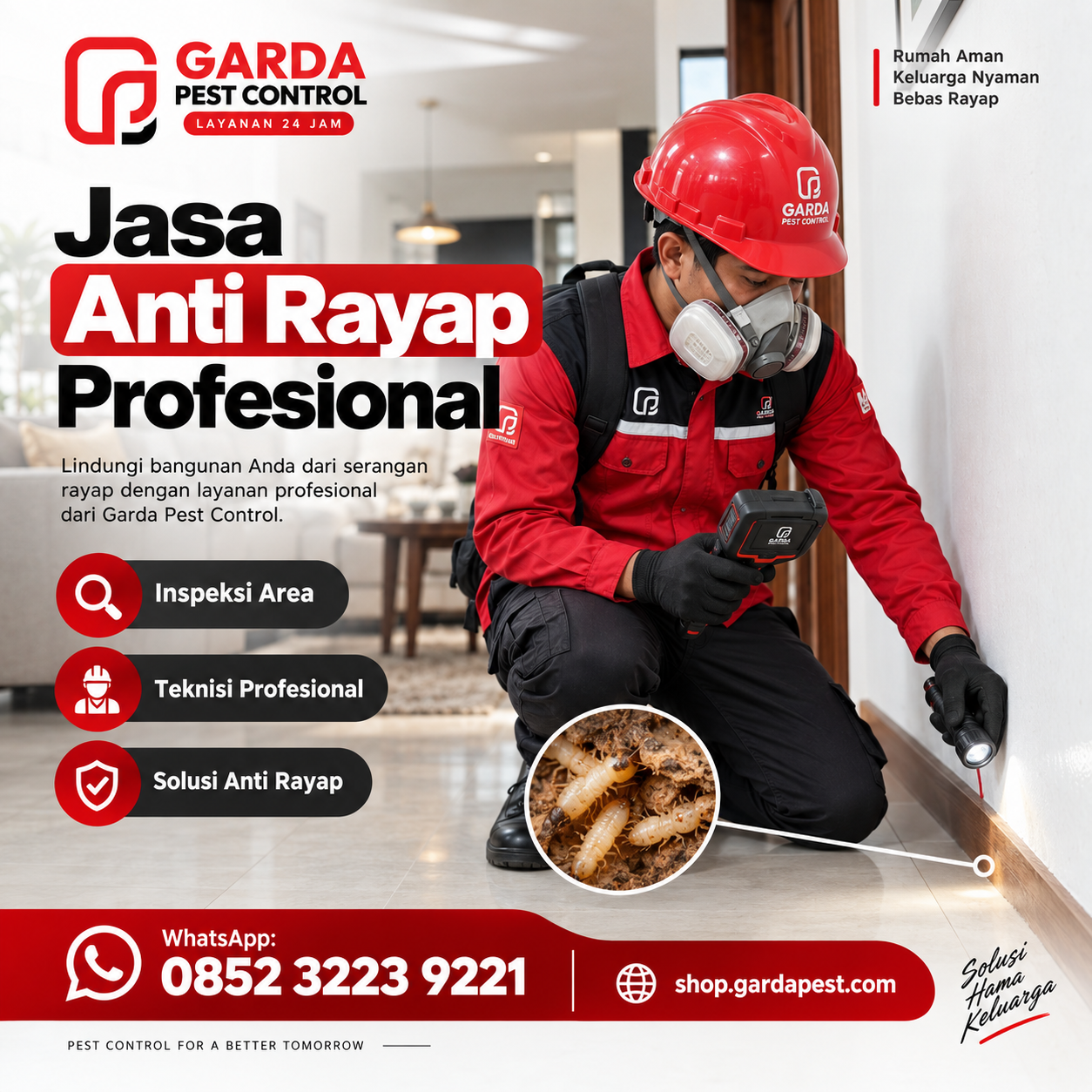 Jasa Anti Rayap Jakarta Pusat Profesional dan Bergaransi