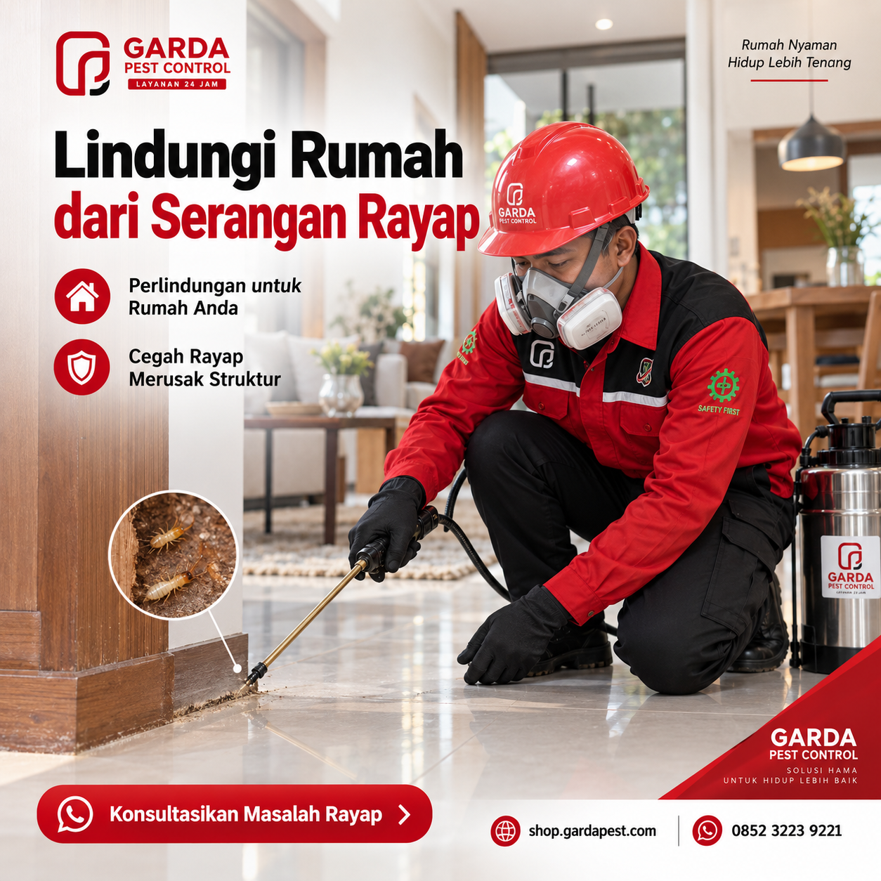 Jasa Anti Rayap Pra Konstruksi Gedung Kantor Jakarta Pusat untuk Perlindungan Proyek Komersial