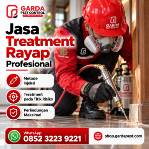 Jasa Anti Rayap Jakarta Pusat Berpengalaman dengan Treatment Profesional